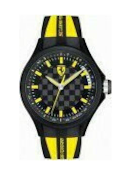 Ferrari Uhr Batterie mit Kautschukarmband Ferrari Uhr Batterie mit Kautschukarmband