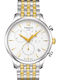 Tissot Tradition Men's Watch 42mm Chronograph Battery with Silver Metal Bracelet