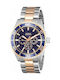 Guess Uhr Chronograph Batterie mit Rose Gold Metallarmband W0172G3