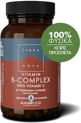 TerraNova B-Complex with Vitamin C Vitamină 540mg 50 capsule veget