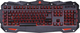 Element Hanzo KB-1000G Gaming Keyboard with Membrane switches and Illuminated keys (English US)