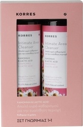 Korres Chamomile & Lactic Acid Intimate Area Cleanser Lichid cu produse de îngrijire intimă si Aloe Vera 500ml