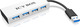 Icy Box USB 3.0 Hub 4 Anschlüsse mit USB-A Verbindung Silber