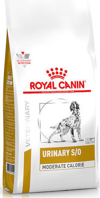 Royal Canin Veterinary Urinary S/O Moderate Calorie 12kg Ξηρά Τροφή Διαίτης για Ενήλικους Σκύλους με Πουλερικά και Ρύζι