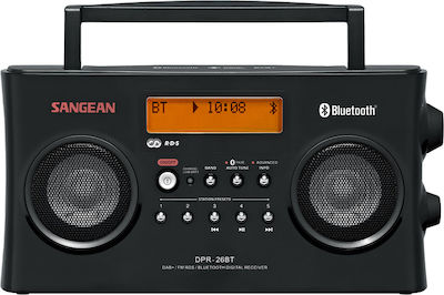 Sangean DPR-26BT Tragbares Radio DAB+ mit Bluetooth Schwarz