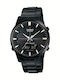 Casio Lineage Herrenuhr 39.6mm Solar mit Schwarz Metallarmband