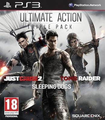 Ultimate Action Triple Pack (Just Cause 2/Sleeping Dogs/Tomb Raider) PS3 Game