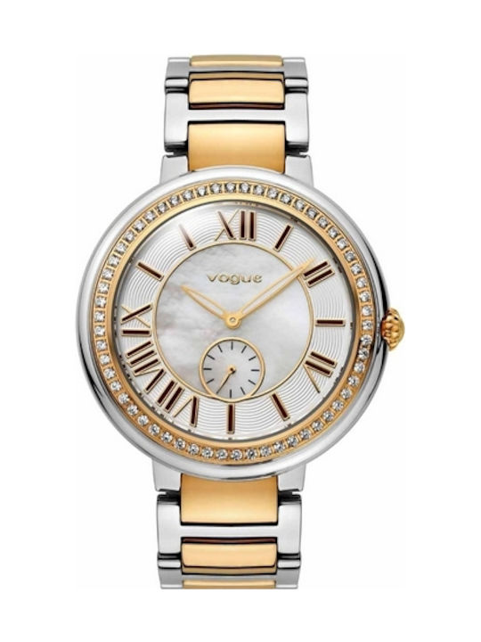 Vogue Watch with Pink Gold Metal Bracelet