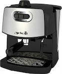 Arielli KM-190BS Μηχανή Espresso 850W Πίεσης 15bar για Cappuccino Ασημί