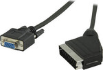 Valueline Cable Scart male - VGA female 2m Black VLVP31550B2.00