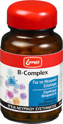 Lanes B-Complex Vitamin für Energie, die Haare & die Haut 60 Registerkarten