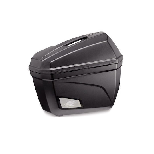 Kappa Moto K22N Monokey Motorcycle Hard Side Case Set 22lt in Black Colour