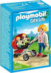 Playmobil City Life Μαμά με Δίδυμα & Καροτσάκι για 4-10 ετών Playmobil City Life Μαμά με Δίδυμα & Καροτσάκι για 4-10 ετών