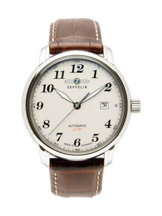 Zeppelin LZ127 Count Mechanic Brown Leather Strap
