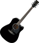Ibanez Ηλεκτροακουστική Κιθάρα PF15ECE Cutaway Black Gloss