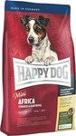 Happy Dog Sensible Mini Africa 4kg Trockenfutter ohne Getreide für erwachsene Hunde kleiner Rassen mit Kartoffeln und Geflügel