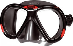 Seac Silicone Diving Mask Black