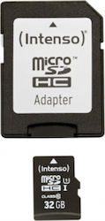 Intenso microSDHC 32GB Klasse 10 U1 UHS-I mit Adapter