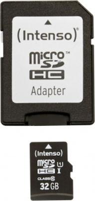 Intenso microSDHC 32GB Clasa 10 U1 UHS-I cu adaptor