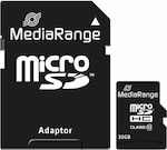 MediaRange MR959 microSDHC 32GB Klasse 10 A1 Hohe Geschwindigkeit mit Adapter