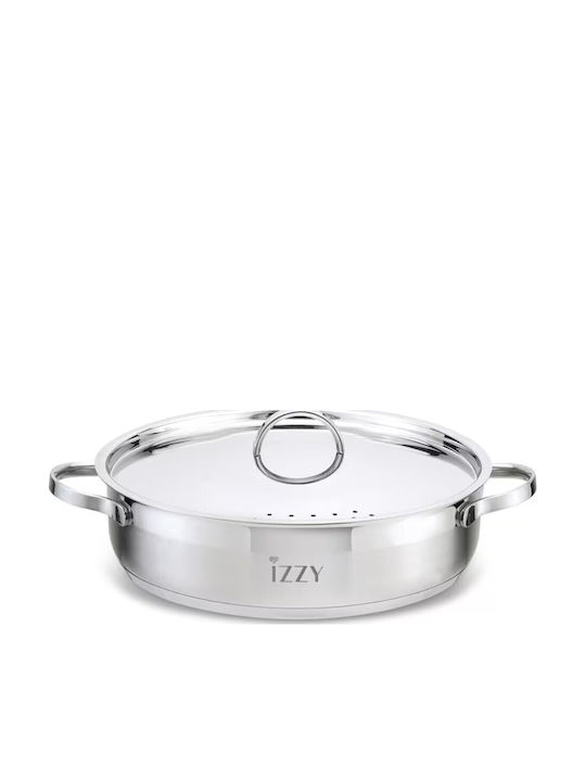 Izzy Cosmopolitan Σωτέζα από Ανοξείδωτο Ατσάλι Με Καπάκι 28cm