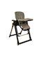 Bebe Stars Happy Travel Foldable Baby Highchair 2 in 1 with Adjustable Height Mocha