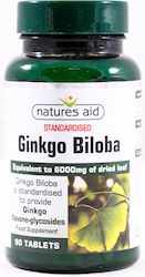 Natures Aid Ginkgo Biloba 120mg 90 ταμπλέτες