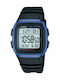 Casio Digital Men's Watch 36mm Battery with Black Rubber Strap