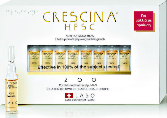 Labo Crescina HFSC 100% 200 Hair Ampoules against Hair Loss 10x3.5ml