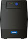 Tescom Leo LED 1500VA UPS Line-Interactive 900W with 4 Schuko AC Outlets