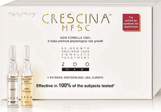 Labo Crescina HFSC 100% 200 Hair Ampoules against Hair Loss 20x10ml