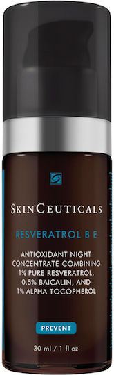 SkinCeuticals Resveratrol Be Moisturizing & Anti-Aging Face Serum with Vitamin E & Hyaluronic Acid for Detoxifying & Brightening 30ml