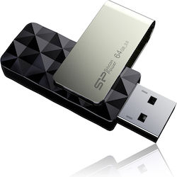 Silicon Power Blaze B30 64GB USB 3.0 Stick Negru