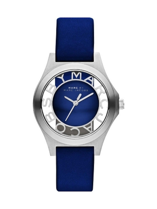 Marc Jacobs Uhr mit Blau Lederarmband
