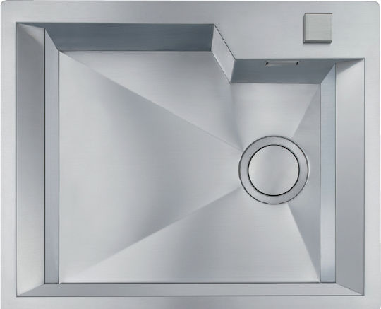 Foster Gk 60 Ένθετος Νεροχύτης Inox Σατινέ Μ58xΠ48cm Ασημί