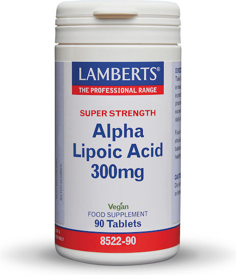 Lamberts Alpha Lipoic Acid 300mg Специална Хранителна Добавка 90 Таблетки