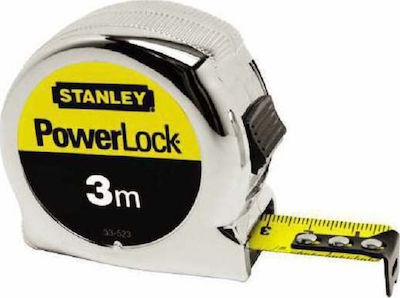 Stanley Tape Measure with Auto-Rewind 19mm x 3m