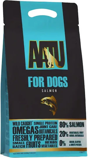 AATU Salmon & Herring 1.5kg Dry Food Grain-Free & Gluten-Free for Adult Dogs with Salmon