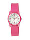 Q&Q Kids Analog Watch with Rubber/Plastic Strap Pink