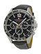 Tommy Hilfiger Luke Ανδρικό Ρολόι 47mm Χρονογράφος Μπαταρίας με Μαύρο Δερμάτινο Λουράκι
