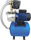 Anavalos Booster 100X Single Stage Single Phase Water Pressure Pump with Horizontal 24 Litre Container 750W