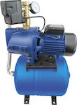 Anavalos Booster 100B Single Stage Single Phase Water Pressure Pump with Horizontal 24 Litre Container 750W