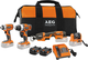 AEG Tools 4935416036 Σετ Δραπανοκατσάβιδο, Μπουλονόκλειδο, Σπαθοσέγα & Φακός 18V με 2 Μπαταρίες 1.5Ah και Θήκη