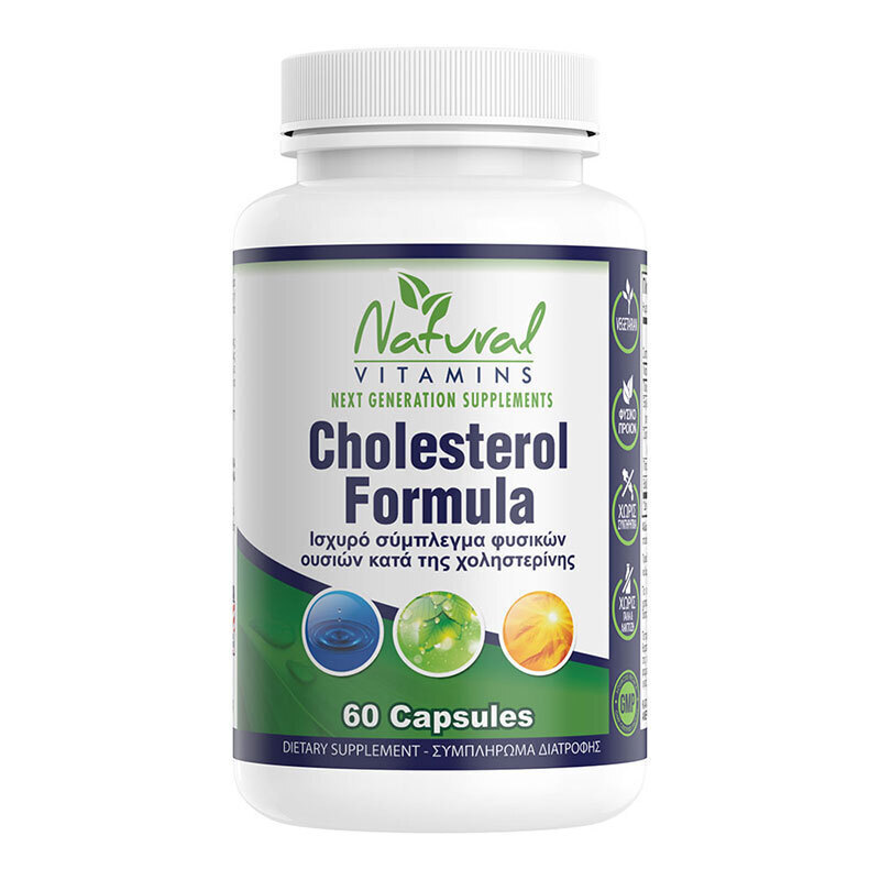 Natural Vitamins Cholesterol Formula Ειδικό Συμπλήρωμα Διατροφής 60 κάψουλες