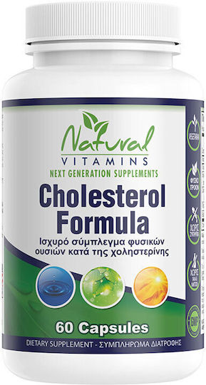 Natural Vitamins Cholesterol Formula Ειδικό Συμπλήρωμα Διατροφής 60 κάψουλες