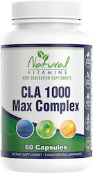 Natural Vitamins CLA 1000 Max Complex 1000mg 60 κάψουλες Natural Vitamins CLA 1000 Max Complex 1000mg 60 κάψουλες