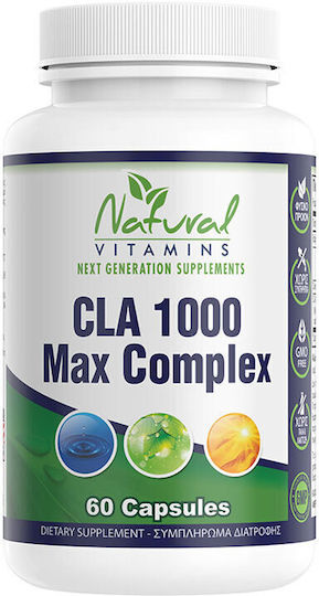 Natural Vitamins CLA 1000 Max Complex 1000mg 60 κάψουλες