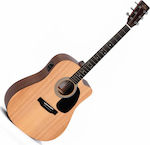 Sigma Guitars Semi-Acoustic Guitar DMC-STE Cutaway Natural