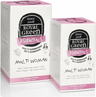 Royal Green Multivitamin für Energie, Stärkung des Immunsystems & die Haare 60 Registerkarten