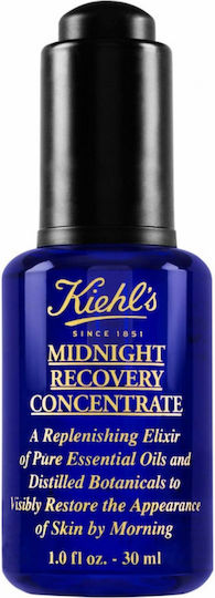 Kiehl's Midnight Recovery Feuchtigkeitsspendend & Anti-Aging Serum Gesicht für Strahlkraft & Straffung 30ml